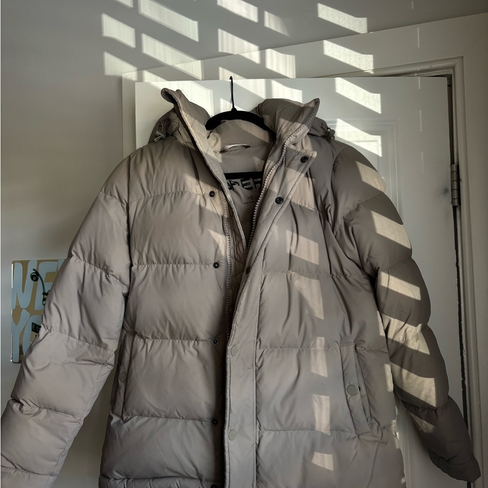 Aritzia Modern Taupe Puffer Jacket